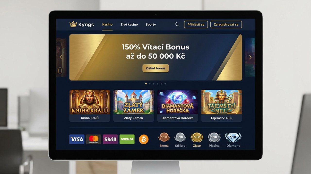 Snímek obrazovky webu online casina Kyngs